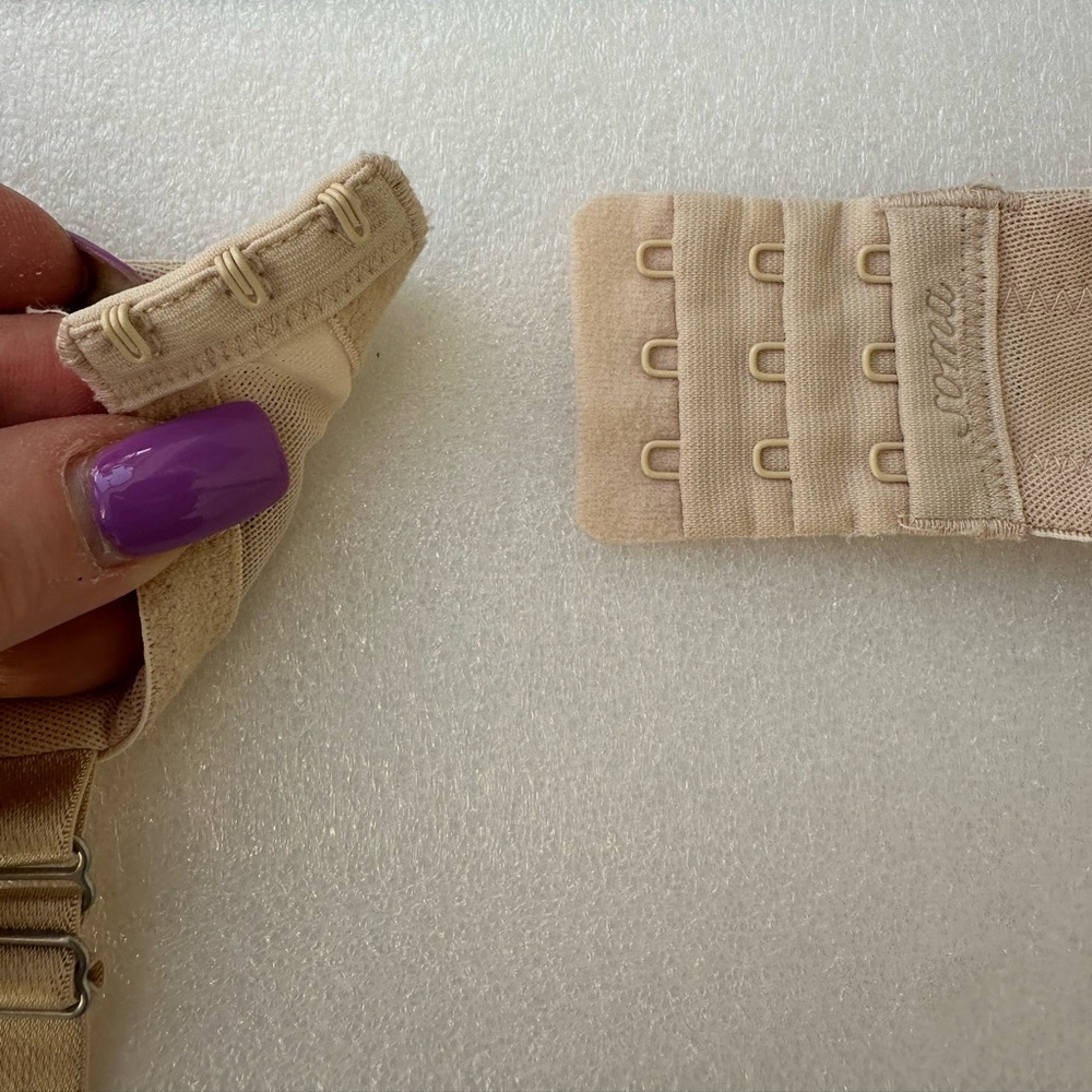 Soma Bra Beige Sheer Lace Underwire Embroidered 40C - Picture 11 of 14